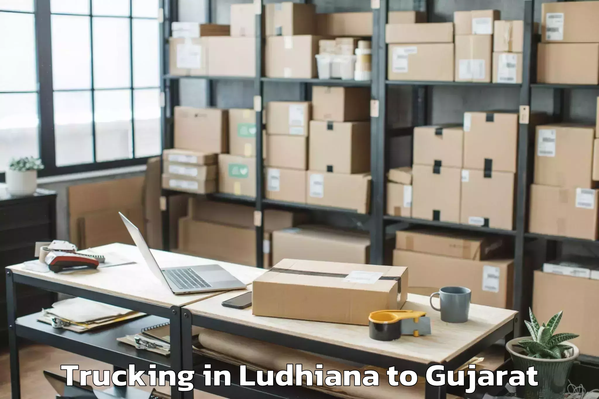 Easy Ludhiana to Nakhatrana Trucking Booking